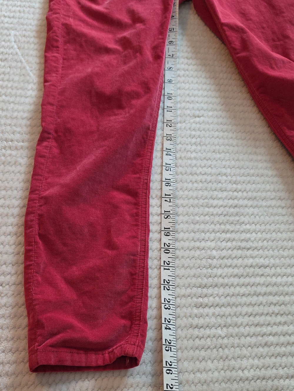 Free People Women's Red Corduroy Zip-Front Jumpsuit - Picture 8 of 9
